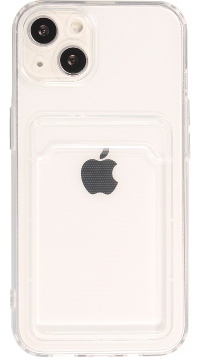 iPhone 11 Case Hülle - Gummi mit Kartenhalter - Transparent