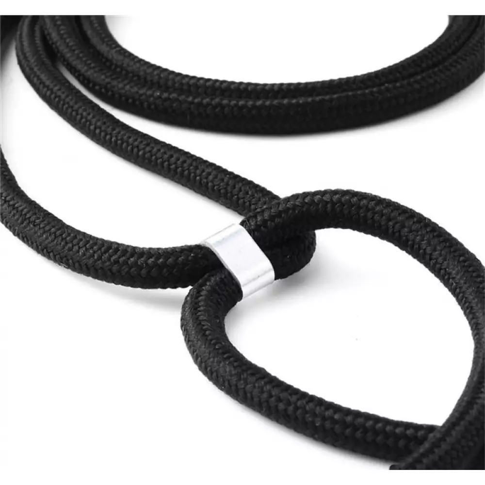 Hülle iPhone 16e - Gummi transparent mit Seil - Rosa