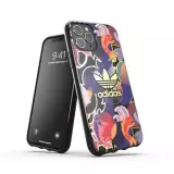 iPhone 12 Pro Max Case Hülle - Adidas starres Gel japanisch inspiriertes Design mit goldenem Logo - Multicolor