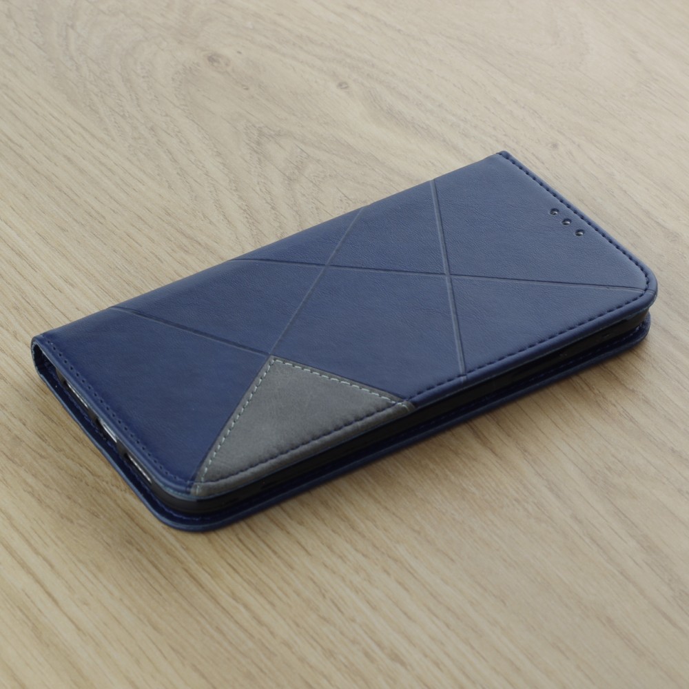 Hülle iPhone 11 Pro - Flip Geometrisch blau