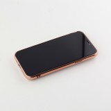 Hülle iPhone 11 Pro Max - Gummi Bronze mit Ring - Dunkelgrün