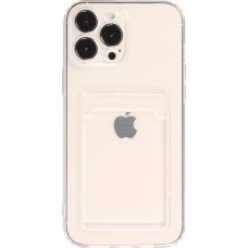 iPhone 11 Pro Case Hülle - Gummi mit Kartenhalter - Transparent