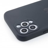 Hülle iPhone 12 Pro - Silikon Mat Herz - Schwarz