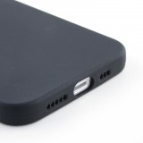 Hülle iPhone 12 Pro - Silikon Mat Herz - Schwarz