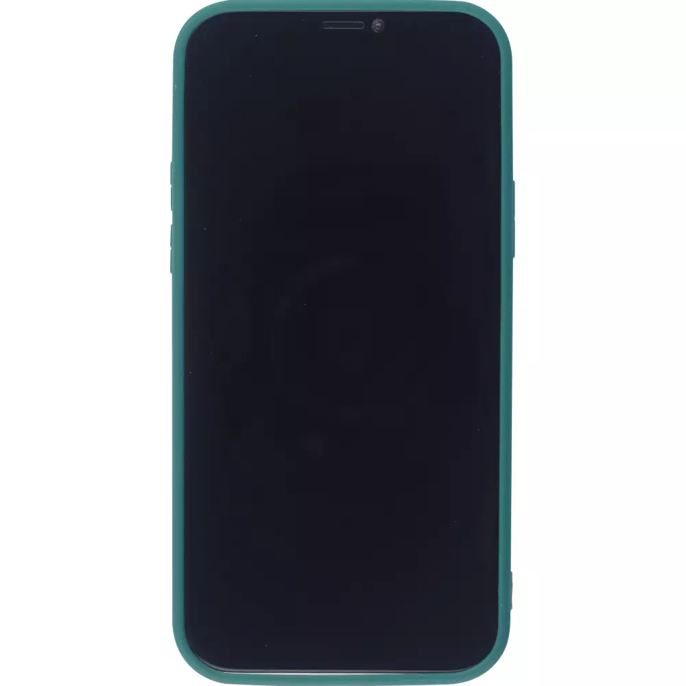 Hülle iPhone 11 Pro - Silikon Mat Herz - Dunkelgrün