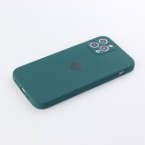 Hülle iPhone 12 Pro Max - Silikon Mat Herz - Dunkelgrün