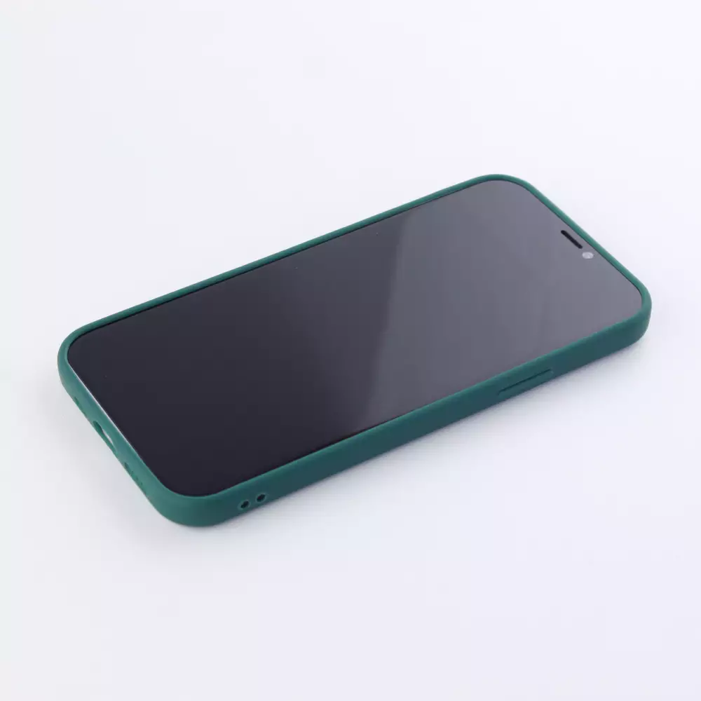 Hülle iPhone 11 Pro - Silikon Mat Herz - Dunkelgrün