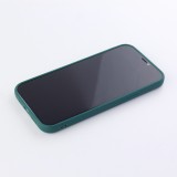Hülle iPhone 12 Pro Max - Silikon Mat Herz - Dunkelgrün