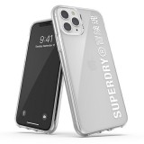 iPhone 11 Pro Max Case Hülle - Superdry Clear Case transparent mit Logoaufdruck