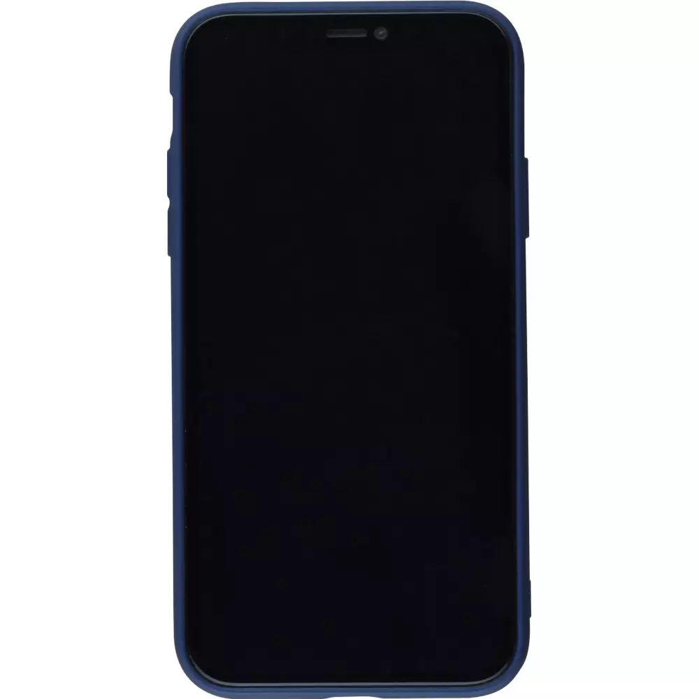 Hülle iPhone 11 Pro - Silicone Mat dunkelblau