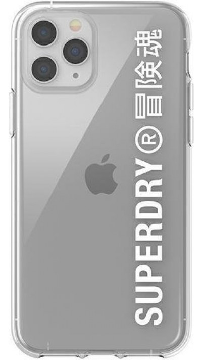 iPhone 11 Pro Case Hülle - Superdry Clear Case transparent mit Logoaufdruck