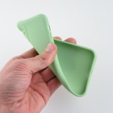 Hülle iPhone 12 mini - Silikon Mat Herz - Hellgrün