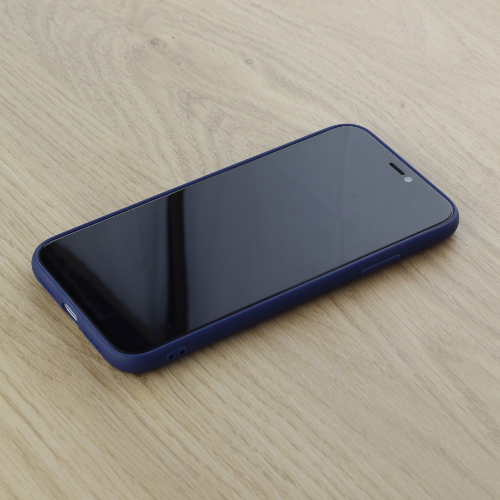 Hülle iPhone 11 - Silicone Mat dunkelblau