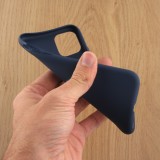 Hülle iPhone 11 - Silicone Mat dunkelblau