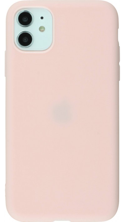 Hülle iPhone X / Xs - Silicone Mat - Hellrosa