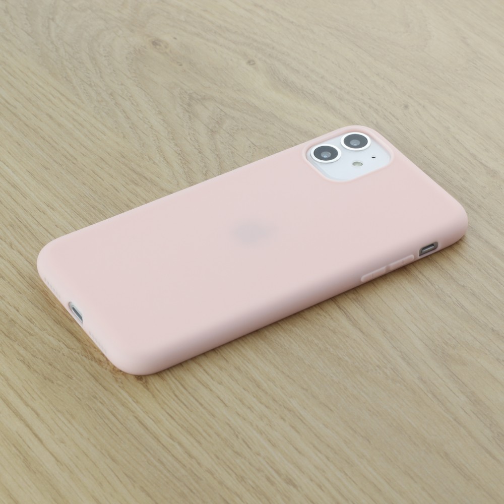Hülle iPhone 11 - Silicone Mat - Hellrosa