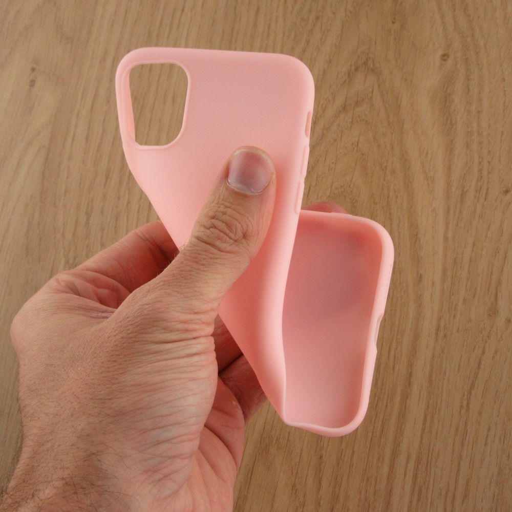 Hülle iPhone 11 - Silicone Mat - Hellrosa