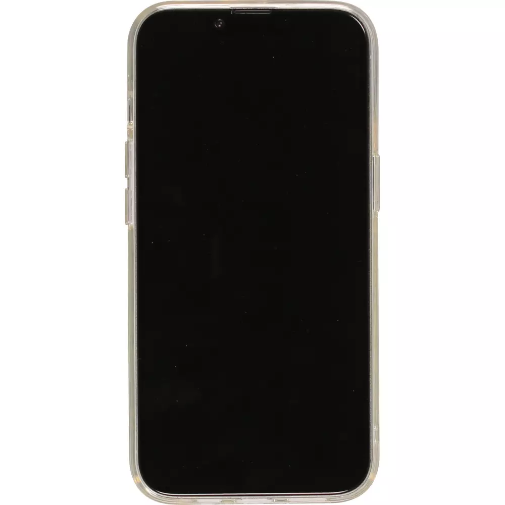 iPhone 12 / 12 Pro Case Hülle - Adidas starres, transparentes Silikon mit Logo-Wiederholung Iris-Effekt - Transparent