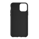 iPhone 12 Pro Max Case Hülle - Adidas Kunstleder mit geprägtem weißem Logo - Schwarz