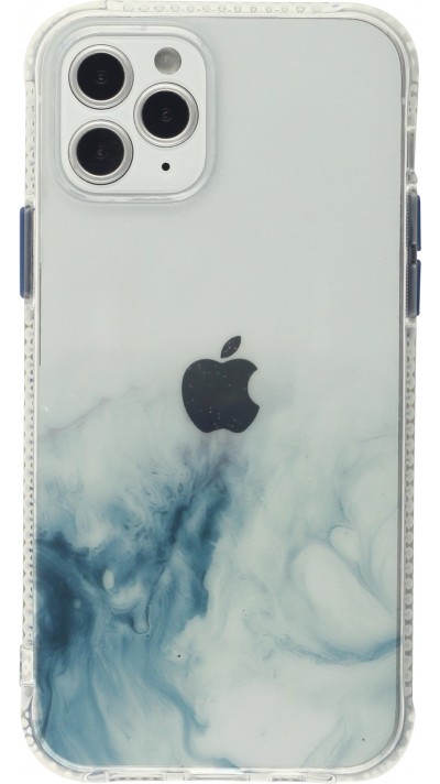 Hülle iPhone 12 / 12 Pro - Clear Bumper Gradient Farbe - Hellblau