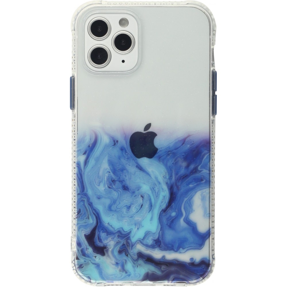 iPhone 13 Pro Max Case Hülle - Clear Bumper Gradient Farbe dunkelblau