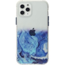 iPhone 13 Pro Max Case Hülle - Clear Bumper Gradient Farbe dunkelblau