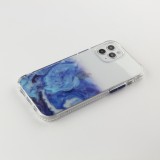 iPhone 13 Pro Max Case Hülle - Clear Bumper Gradient Farbe dunkelblau