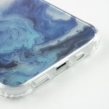 iPhone 13 Pro Max Case Hülle - Clear Bumper Gradient Farbe dunkelblau