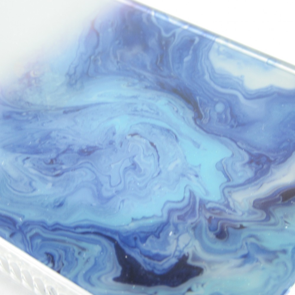 iPhone 13 Pro Max Case Hülle - Clear Bumper Gradient Farbe dunkelblau