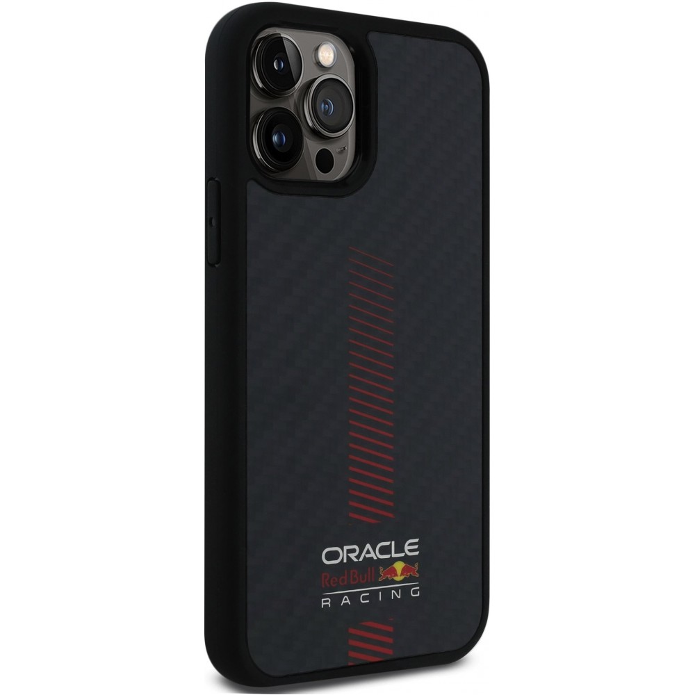 iPhone 12 / 12 Pro Case Hülle - Red Bull Racing Carbon Powerbar MagSafe - Schwarz