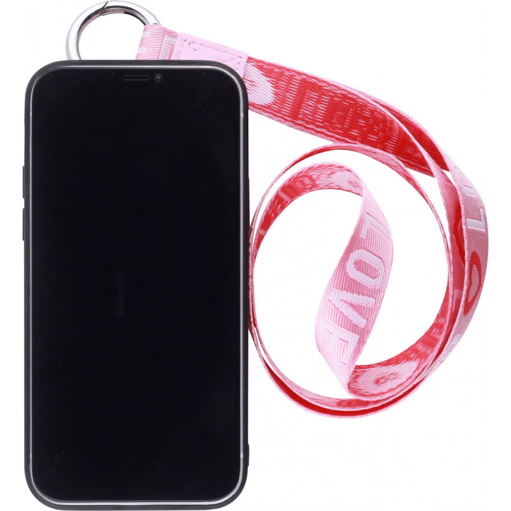 Hülle iPhone 12 Pro Max - Wallet mit tasche und Schleife - Rosa