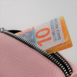 Hülle iPhone 12 Pro Max - Wallet mit tasche und Schleife - Rosa