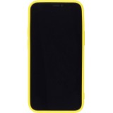 Coque iPhone 12 / 12 Pro - Silicone Mat jaune