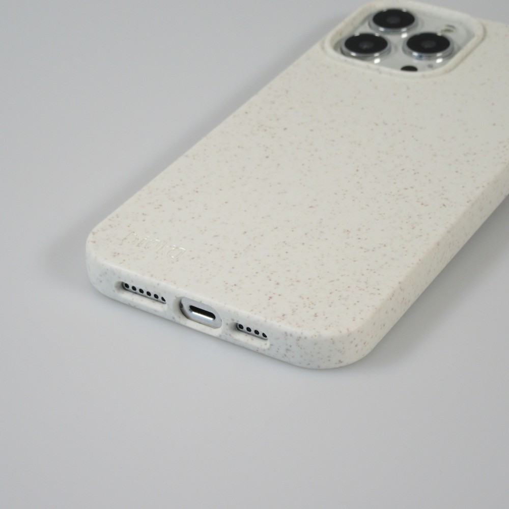 iPhone 13 Case Hülle - Bioka Biologisch Abbaubar Eco-Friendly Kompostierbar - Weiss