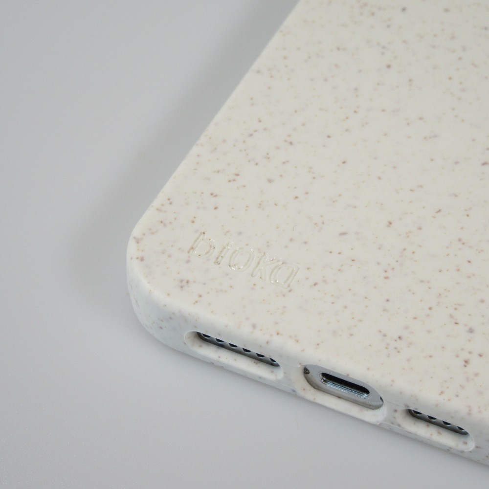 iPhone 13 Case Hülle - Bioka Biologisch Abbaubar Eco-Friendly Kompostierbar - Weiss