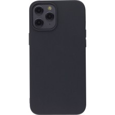 Hülle iPhone 12 Pro Max - Silikon Mat - Schwarz