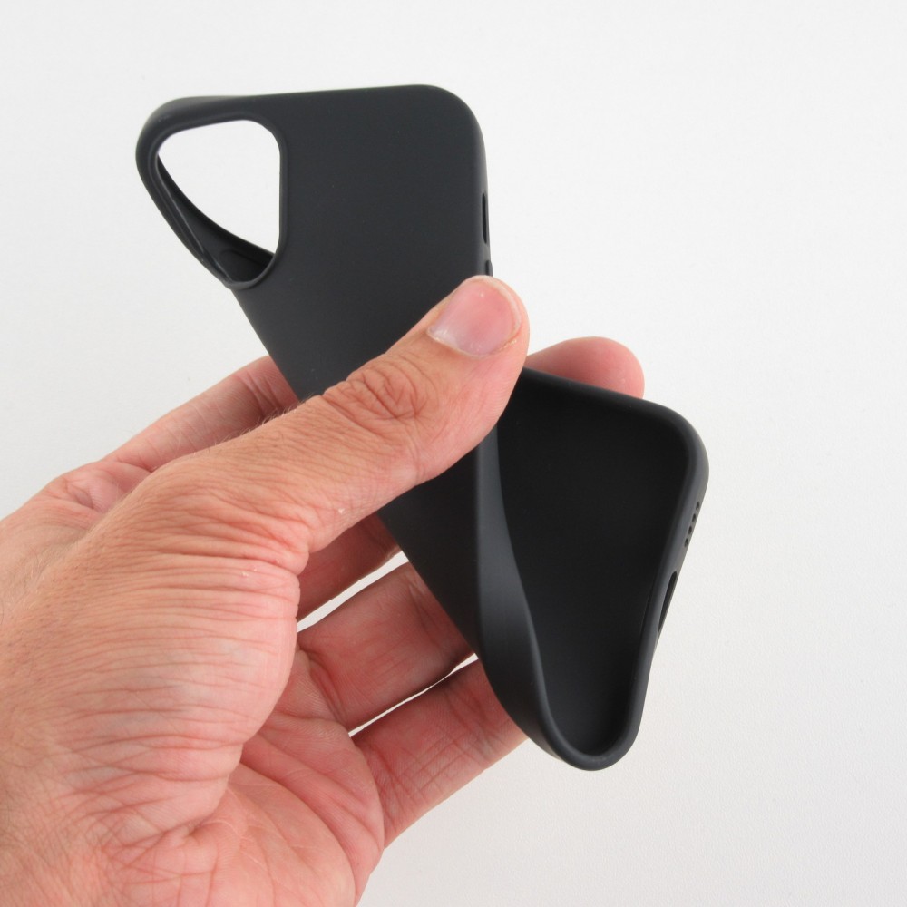 Hülle iPhone 12 Pro Max - Silikon Mat - Schwarz