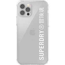 iPhone 12 Pro Max Case Hülle - Superdry Clear Case transparent mit Logoaufdruck