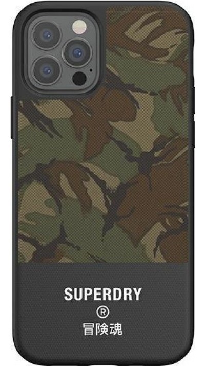 iPhone 12 Pro Max Case Hülle - Superdry Moulded Canvas Hardcase - Tarnung