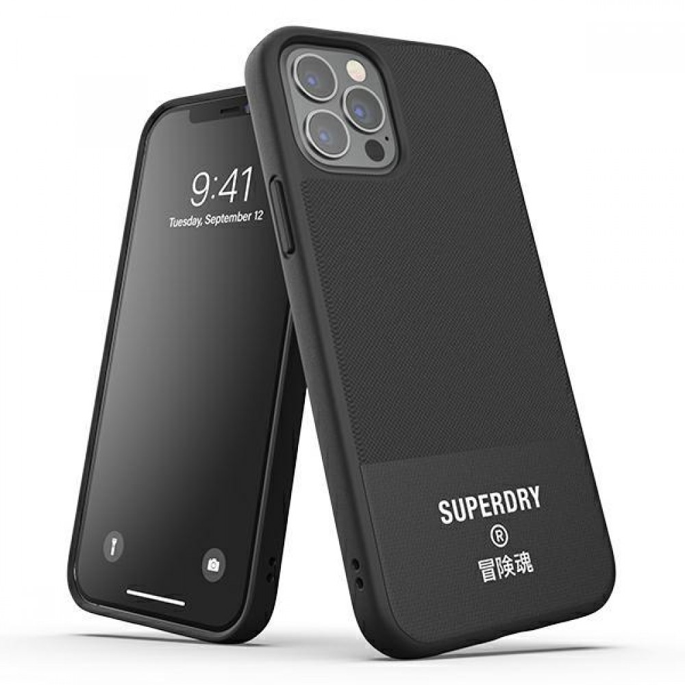 iPhone 11 Pro Case Hülle - Superdry Moulded Canvas Hardcase - Schwarz