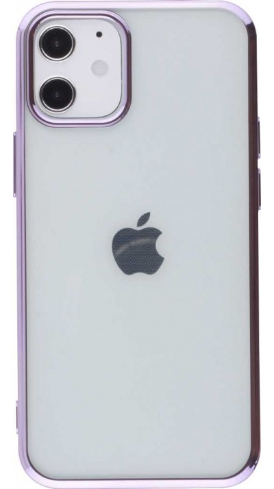 Hülle iPhone 12 mini - Electroplate lila