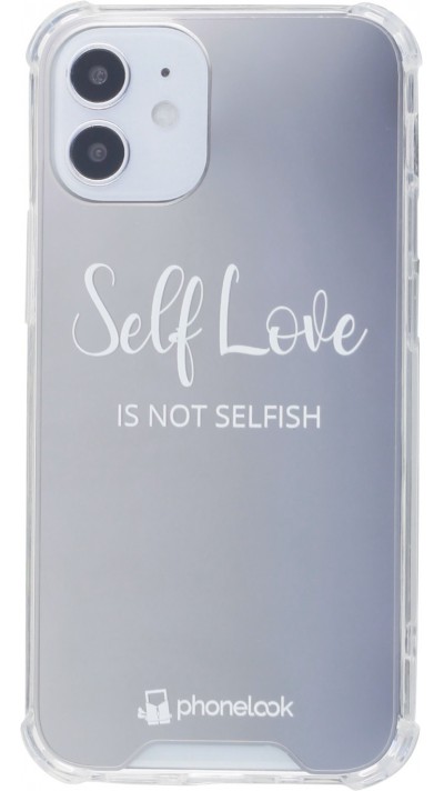 Hülle iPhone 12 mini - Spiegel Self Love