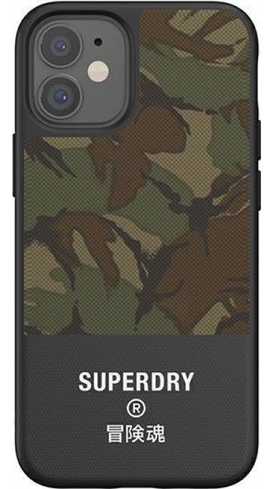 iPhone 12 mini Case Hülle - Superdry Moulded Canvas Hardcase - Tarnung