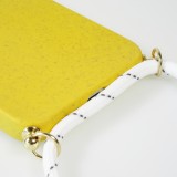 iPhone 13 Case Hülle - Bio Eco-Friendly Vegan mit Handykette Necklace - Gelb