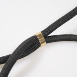 Samsung Galaxy S25 Case Hülle - Bio Eco-Friendly Vegan mit Handykette Necklace - Schwarz