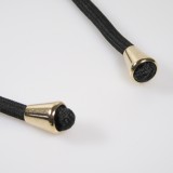 Samsung Galaxy S25 Case Hülle - Bio Eco-Friendly Vegan mit Handykette Necklace - Schwarz