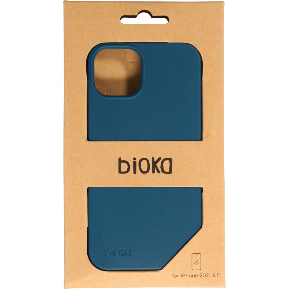 Hülle iPhone 13 - Bioka Biologisch Abbaubar Eco-Friendly Kompostierbar blau