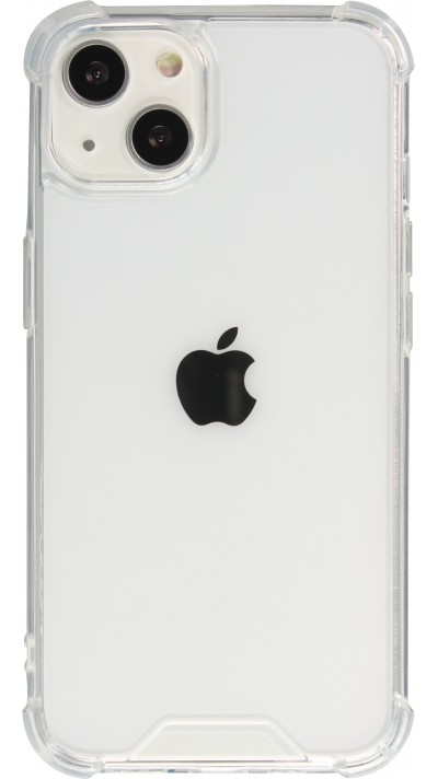 Hülle iPhone 13 mini - Bumper Glass TPU Anti-Schock mit Acryl - Transparent