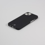 iPhone 16 Plus Case Hülle - Carbomile Schutzcase aus echtem Aramid Carbonfaser - Schwarz