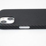 iPhone 16 Plus Case Hülle - Carbomile Schutzcase aus echtem Aramid Carbonfaser - Schwarz